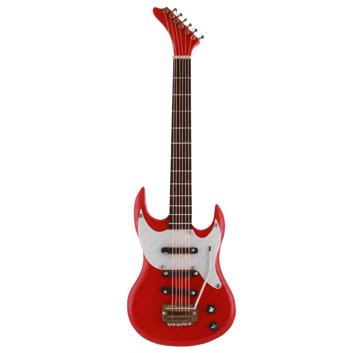 Miniature Red&White Electric Guitar EG31